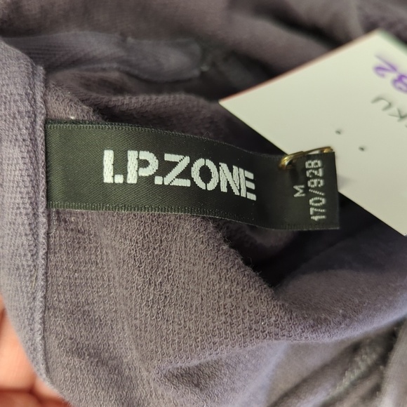 LP Zone Graphic Print Sweatshirt Purple Gray M punk streetwear gorpcore casual - Picture 5 of 6